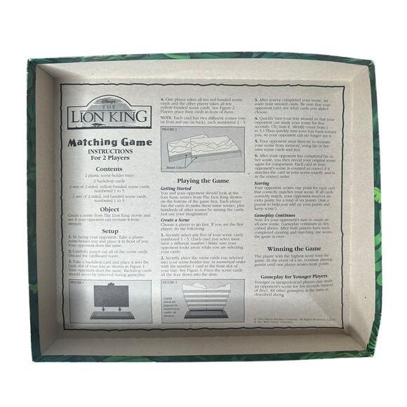 Vintage 1994 Disney The Lion King Matching Game Milton Bradley Create Scenes - Picture 10 of 13